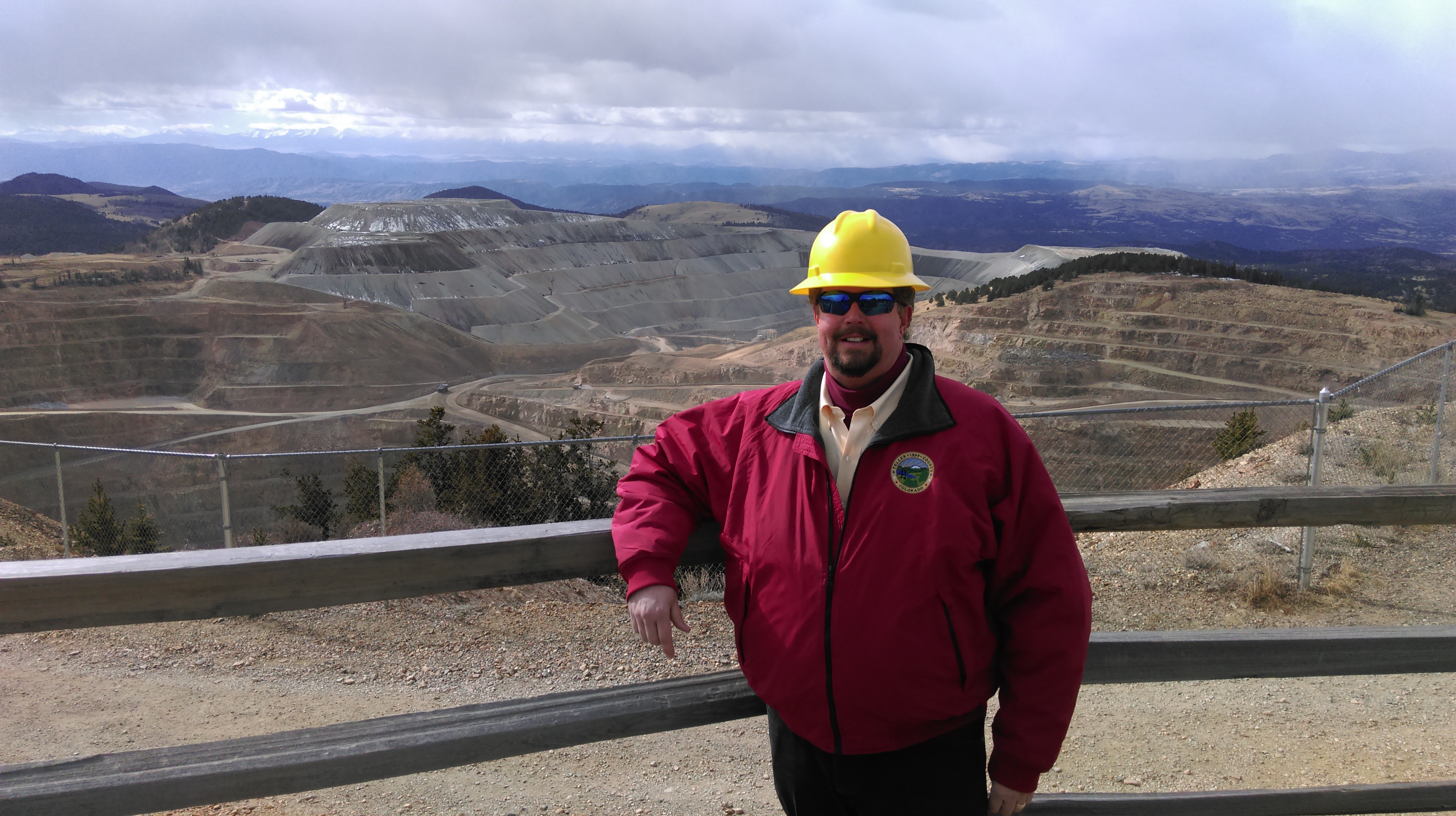 Dave Paul at mining site